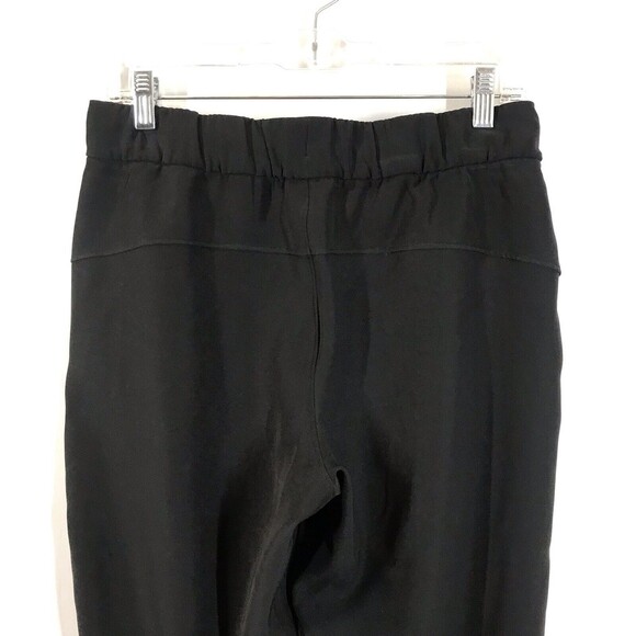 Lululemon Womens On The Fly Crop Pants Size 6 Black "Woven 23" Drawstring Casual - Picture 5 of 9